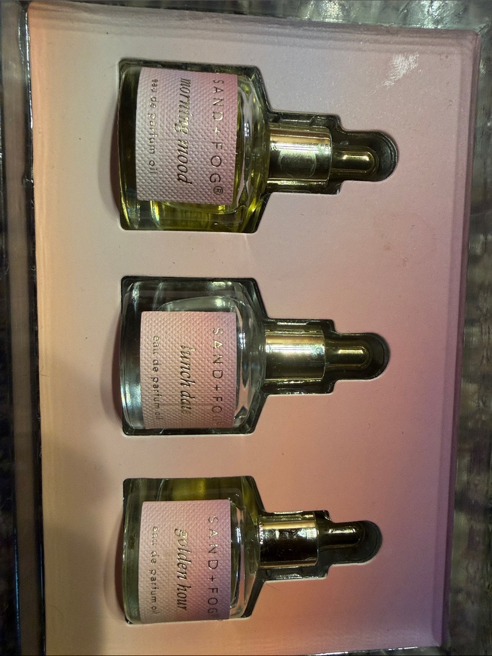 Sand + Fog Pink Fragrance Oil Trio - Hydrating Body Oils